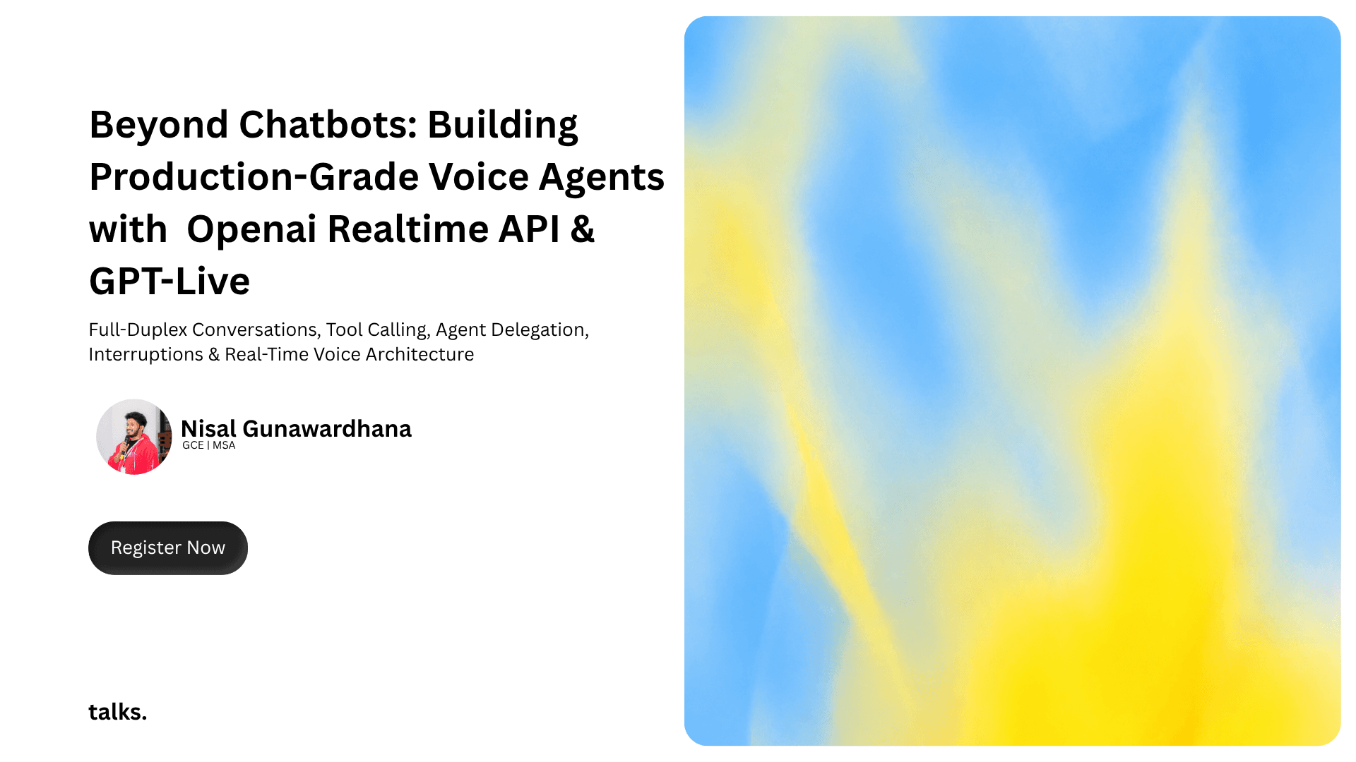 Beyond Chatbots: Building Production-Grade Voice Agents with OpenAI Realtime API & GPT-Live session
