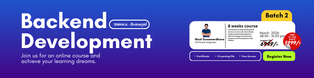 Backend Development Course(Batch 02) cover